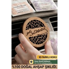 Ondéle Aero MD018 Ahşap Araç Kokusu ve Oto Klima Difüzörü | 10 Yedek Keçe Scent Pod | Velvet Noir (Kadife Karanlık)