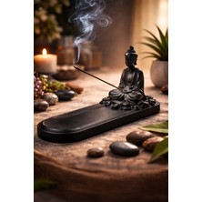 Zen Buddha Figürlü Tütsülük – 3D Baskı Dekoratif Tütsü Standı | Meditasyon & Huzur Köşesi Için