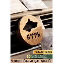 Ondéle Aero MD017 Ahşap Araç Kokusu ve Oto Klima Difüzörü | 10 Yedek Keçe Scent Pod | Éclat Vital (Yaşam Işıltısı)