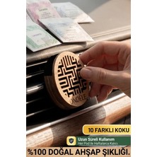 Ondéle Aero MD006 Ahşap Araç Kokusu ve Oto Klima Difüzörü | 10 Yedek Keçe Scent Pod | Éclat Botanique (Botanik Işıltı)