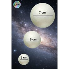 Glanart Strafor Köpük Top Dünya Güneş Ay Model Topları 1 Set