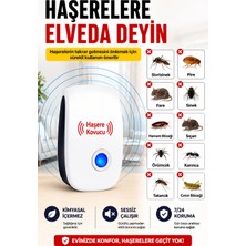 Dihamer Ultrasonik Haşere Kovucu Cihaz | 360° Etkili | Sessiz | Kimyasal Içermez | Fare, Sivrisinek, Hamam Böceği Kovucu