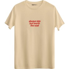 betterthanco Always Late Baskılı Bisiklet Yaka Regular T-Shirt