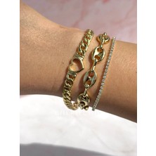 CHERIECHIC Jewels Gemici Model Gold Zincir Bileklik