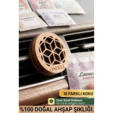 Ondéle Aero MD007 Ahşap Araç Kokusu ve Oto Klima Difüzörü | 10 Yedek Keçe Scent Pod | Velvet Noir (Kadife Karanlık)