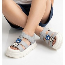 Kindep (Kids) Kaymaz Taban Çocuk Sandalet Gri