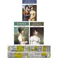 Pen Books Ingilizce Tam Metin 3 Kitap Set / Jane Austen - Sense And Sensibility, Emma, Pride And Prejudice