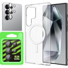 Vendas Galaxy S26 Ultra Kılıf Kamera Korumalı M-Safe Sert Pc Zore Porto Kapak + Kamera Lens Koruyucu