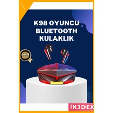 İn3dex Kablosuz Gaming Kulaklık Bluetooth 5.0 Gürültü Önleyici Mikrofonlu