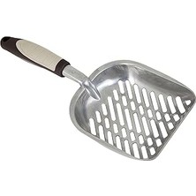 Uravas Store Petmate Metal Kedi Kumu Temizleme Küreği - Kaymaz Saplı, Kavisli Tasarımlı, Premium Kedi Kumu Küreğ