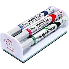 Uravas Store Pentel Maxiflo Tahta Kalemi Set Sünger ile (Yuvarlak Uçlu Ince)