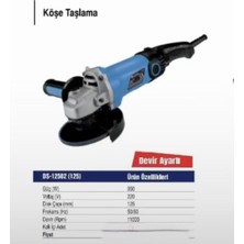 Asr DS-12502 Profesyonel Devir Ayarlı Avuç Taşlama Makinesi 125 mm 950W