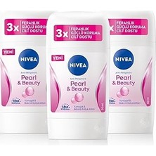 Uravas Store Kadın Stick Deodorant Pearl&amp;beauty 50ML, 48 Saat Koruma, X3 Adet P08353