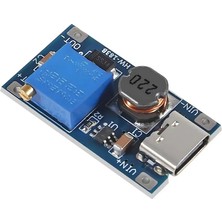 Sensör Modül MT3608 2A Dc-Dc Step Up Güç Modülü Type-C Girişli Boost Converter 2V-24V Yükseltici