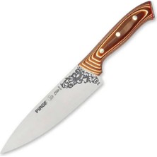 Toptan Bulurum 32160 Elite  Bıçağı 19 cm  Perçinli Kahverengi Kompozit Sap