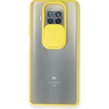 Toptan Bulurum Xiaomi Mi 10T Lite Kılıf Palm Buzlu Kamera Sürgülü Silikon  Sarı