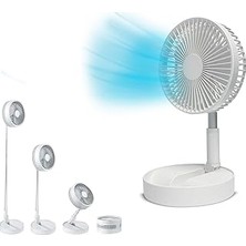 Uravas Store Livington Fold &amp; Cold – Uzatılabilir Mini Vantilatör, Pilli, Güçlü USB Vantilatör, 10 Saat Çalı