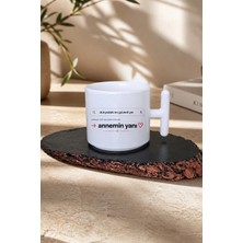 giftkonsept Dünyadaki En Güvenli Yer Annemin Yanı Baskılı Anneler Günü Hediye T Kulplu Kupa Çay Fincanı