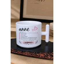 giftkonsept Anne Sözlük Anlamı Koşulsuz Sevgi Baskılı Anneler Günü Hediye T Kulplu Kupa Çay Fincanı
