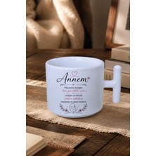 giftkonsept Varlığın En Büyük Şükür Sebebim Baskılı Anneler Günü Hediye T Kulplu Kupa Çay Fincanı