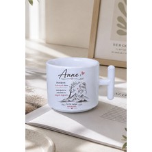 giftkonsept Iyi Ki Varsın Annem Baskılı Anneler Günü Hediye T Kulplu Kupa Çay Fincanı