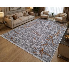 Ruha Home 100X100 cm %100 Iplik Ince Halı Modern Desenli Dekoratif Salon Halısı