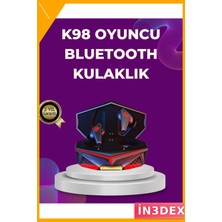 İn3dex Kablosuz Bluetooth 5.0 Oyun Kulaklığı LED Işıklı Mikrofonlu