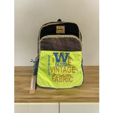 Old Cotton Cargo Old Cotton Kaliteli Vintage Salaş Disayn Günlük Gezi Spor Sırt Çantası Matanza Bag 30X42CM