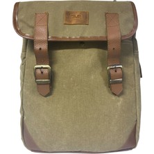 Old Cotton Cargo Vintage Kanvas Su Geçirmez Design  Laptop Bölmeli Gezi Okul Seyahat Kamp Sırt Çantası 29 cm x 37 cm