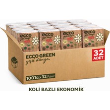 Bezos Ecco Green Yeşil Dünya Peçete 100’LÜ 32 Paket Koli Ekonomik Toplu Satış