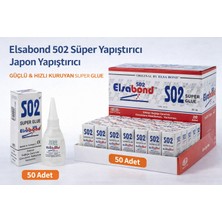 Bezos Elsabond 502 Süper Yapıştırıcı Japon Yapıştırıcı 20G Güçlü Hızlı Kuruyan Super Glue 50 Adet