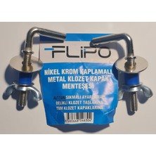 Flipo Klozet Kapağı Menteşesi Metal Alttan Sıkmalı