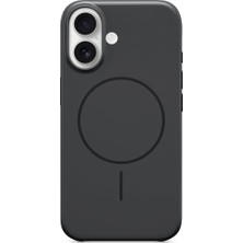 Delixa iPhone 16 Kılıf - Magsafe, Çizilmeye Dayanıklı Koruyucu Kılıf, Ince Form, Mikrofiber Kaplama - Siyah