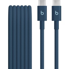 Delixa Usb-C'den Usb-C' Örgülü Kablo, Şarj, Dayanıklı/dolanmayan, Android Aygıtlar Için Uyumlu Şarj Kablosu
