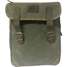 Old Cotton Cargo Vintage Kanvas Su Geçirmez Design  Laptop Bölmeli Gezi Okul Seyahat Kamp Sırt Çantası 29 cm x 37 cm