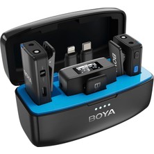 Delixa Boyamic All-- Kablosuz Ikili Yaka Mikrofonu Iphone/android/kamera Uyumlu