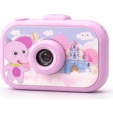 Vothoon Dijital Fotoğraf Makinesi Çocuk Mini 1080P Hd Kamera Selfie Tripodlu Ön Arka Kamera Fotoğraf Makinesi