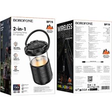 GUNKES Kamp Lambası ve Bluetooth Speaker Işıklı Kablosuz Speaker Bluetooth Hoparlör El Tutamaçlı