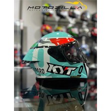KYT Tt-Revo Leopard Trıcolor Kapalı Kask (Şeffaf Vizörlü Gönderilmektedir)
