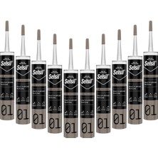 Selsil 2528 Genel Amaçlı Silikon Beyaz 280 gr 10 Adet