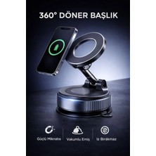 Eco Lounge 360° Ayarlanabilir Vakumlu Manyetik Telefon Tutucu – Güçlü Mıknatıs, Iz Bırakmaz Tasarım