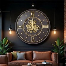 Eco Lounge Çarklı Duvar Saati 55 cm