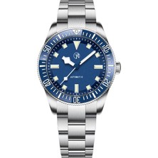 Rollstimi 40MM Çelik Kordon Erkek Kol Saati RT7910 Mavi