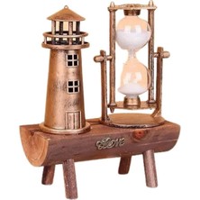 Eco Lounge Hediyelik Kum Saati Retro Dekoratif Deniz Feneri Kum Saati