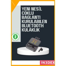 İn3dex Kablosuz Bluetooth 5.0 Kulak Içi Kulaklık 300MAH Şarj Kutusu