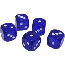 Hasyılmaz 1-2-3 Oyun Zarı 16MM (6 Kenar - Iki Tekrarlı) 5 Adet