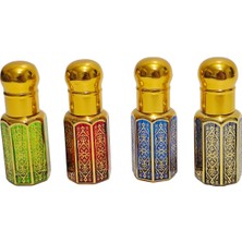 Hasyılmaz Osmanlı Işlemeli Cam Parfüm Esans Şişesi 6ml (1 Adet)