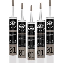 Selsil 2528 Genel Amaçlı Silikon Beyaz 280 gr 5 Adet