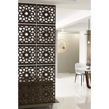 Kayasan Ahşap Kayasan ® Lazer Kesim Sarkıt Paravan, Ahşap Seperatör, Oda Ayırıcı 4'lü Panel Levha Seti