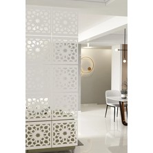 Kayasan Ahşap Kayasan ® Lazer Kesim Sarkıt Paravan, Ahşap Seperatör, Oda Ayırıcı 4'lü Panel Levha Seti